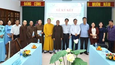Lễ ký kết phối hợp trong lĩnh vực phóng sinh, bảo vệ môi trường tại Bình Thuận