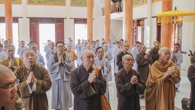 Bình Thuận: Ban Trị sự GHPGVN tỉnh thăm các chùa trên huyện đảo Phú Quý