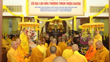 Lễ Đại tường cố Đại lão Hòa thượng Thích Thiện Duyên, Phó Pháp chủ GHPGVN tại chùa Đạo Nguyên