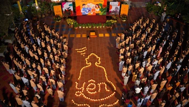 Khóa tu tuổi trẻ "Trở về chốn bình yên" tại chùa Hòa Phúc