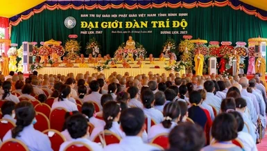 Khai mạc Đại giới đàn Trí Độ do Ban Trị sự GHPGVN tỉnh Bình Định tổ chức