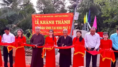 Ban Trị sự Phật giáo Q.8 khánh thành cầu dân sinh Long Quang