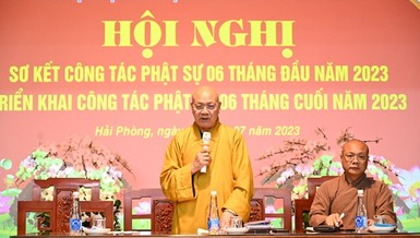 Hải Phòng: Hội nghị sơ kết công tác Phật sự 6 tháng đầu năm 2023
