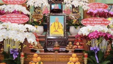 Di ảnh Hòa thượng Thích Tắc Lãnh tại chùa Châu Hưng