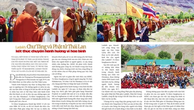 Bài trên Báo Giác Ngộ số 1212 - Thiết kế: Phòng Mỹ thuật BGN/Tống Viết Diễn