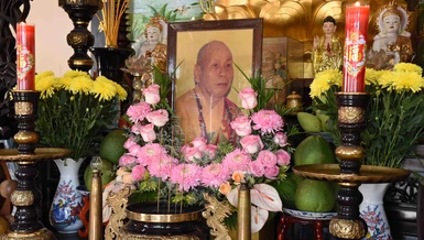 Di ảnh cố Hòa thượng Thích Minh Mẫn