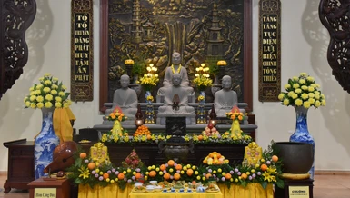 Tổ đường tại thiền viện Trúc Lâm Tây Thiên (X.Đại Đình, H.Tam Đảo, tỉnh Vĩnh Phúc)