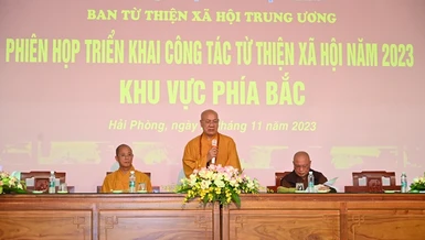 Hải Phòng: Ban Từ thiện xã hội T.Ư tổ chức Hội nghị triển khai công tác Phật sự phía Bắc năm 2023