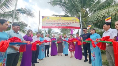 Trà Vinh: Ban Trị sự GHPGVN tỉnh khánh thành cầu giao thông nông thôn tại H.Cầu Kè