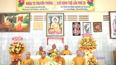 Chư tôn giáo phẩm chứng minh lễ khai mạc khóa tu