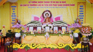 Lễ tưởng niệm Đức Thánh Tổ Ni Ái Đạo cùng chư Ni tiền bối tỉnh Quảng Nam qua các thời kỳ tại chùa Bảo Thắng (TP.Hội An, Quảng Nam)