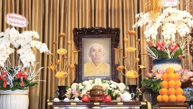 Di ảnh cố Hòa thượng Thích Huệ Liễn