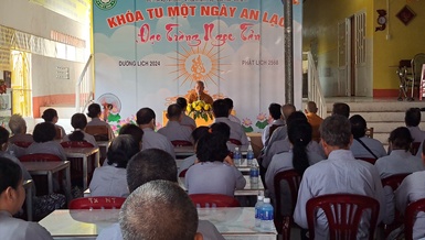 Khóa tu “Một ngày an lạc” lần 2 tại đạo tràng Ngọc Tân (H.Đức Hòa, Long An)