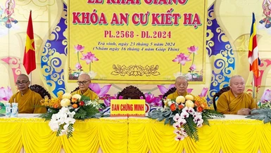 Chư tôn đức chứng minh buổi lễ