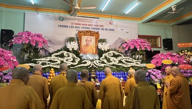 Lễ tưởng niệm Hòa thượng Thích Trí Châu tại chùa Tuyền Lâm (Q.6, TP.HCM)
