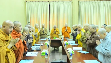 Hội nghị sơ kết hoạt động Phật sự 6 tháng đầu năm 2024 của Viện Nghiên cứu Phật học VN diễn ra tại thiền viện Vạn Hạnh (Q.Phú Nhuận, TP.HCM)