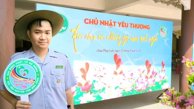 Chương trình hiến máu tình nguyện do Phân ban Gia đình Phật tử Đà Nẵng tổ chức sáng nay, 25-8, tại chùa Pháp Lâm