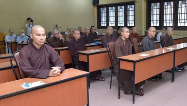 Tăng Ni sinh tham dự Kỳ thi tuyển sinh thạc sĩ Phật học khóa VIII - năm 2024, ngày 18-12