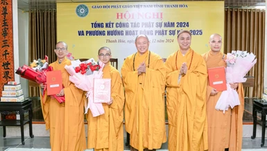 Trao quyết định bổ nhiệm trụ trì chùa Viên Quang, điều chỉnh nhân sự Ban Trị sự Phật giáo huyện Lang Chánh và Quan Sơn