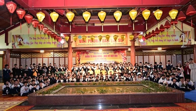 Lưu niệm tại Khóa tu mùa đông - Học kỳ Bụt nhí lần thứ IX do chùa Khánh Vân phối hợp cùng Trường THCS Đa Phúc tổ chức