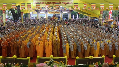 Trang nghiêm bế mạc Đại giới đàn Đôn Hậu Phật lịch 2568 do Ban Trị sự GHPGVN TP.Huế tổ chức