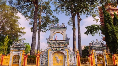 Tổ đình Hội Khánh (P.Phú Cường, TP.Thủ Dầu Một, Bình Dương) - nơi diễn ra Đại giới đàn Trí Tấn - Ảnh: Đăng Huy 