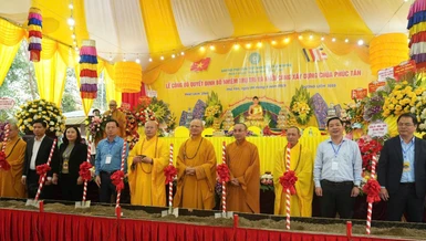 Khởi công xây dựng chùa Phúc Tân (xã Phúc Tân, TP.Phổ Yên, tỉnh Thái Nguyên)
