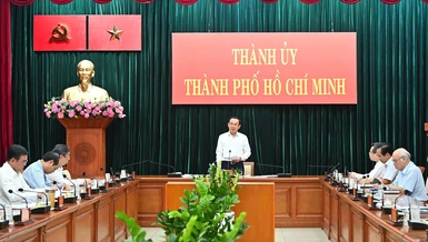 Toàn cảnh buổi làm việc - Ảnh: Việt Dũng/TNO