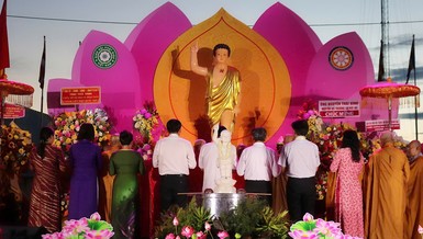 Ban Trị sự GHPGVN tỉnh Trà Vinh tổ chức Đại lễ Phật đản Phật lịch 2569 tại Công viên Phạm Ngũ Lão (khóm 9, P.1, TP.Trà Vinh)