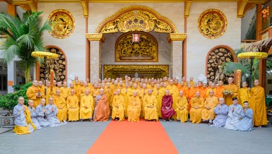 Lưu niệm tại Lễ tạ pháp khóa An cư kiết hạ Phật lịch 2568 tại chùa Hưng Phước - Ảnh: Đăng Huy