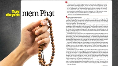 Bài trên Báo Giác Ngộ số 1306 - Thiết kế: Phòng Mỹ thuật BGN/Tống Viết Diễn