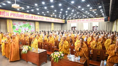 Lễ tạ pháp khóa An cư kiết hạ Phật lịch 2569 trang nghiêm diễn ra tại trường hạ chùa Nam Hải