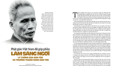 Phật giáo Việt Nam đã góp phần làm sáng ngời lý tưởng của dân tộc và trưởng thành cùng dân tộc