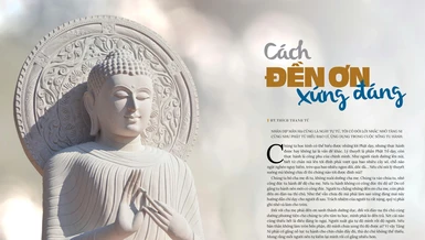 Bài trên Báo Giác Ngộ số đặc biệt Vu lan - Thiết kế: Phòng Mỹ thuật BGN/Tống Viết Diễn