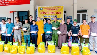 Tổng giá trị các phần quà và công trình hỗ trợ đợt này tại xã Yên Nhân, Thanh Hóa là 225 triệu đồng