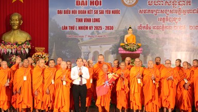 Ban Chấp hành Hội Đoàn kết Sư sãi yêu nước tỉnh Vĩnh Long, nhiệm kỳ 2025-2030 gồm: 5 vị cố vấn, 89 thành viên, do Hòa thượng Thạch Sok Xane làm Chủ tịch