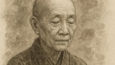 Tranh vẽ Ni sư Diệu Nhân do AI thực hiện