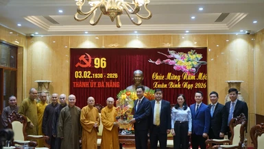 Chúc mừng Tết cổ truyền Bính Ngọ 2026 đến lãnh đạo Thành ủy TP.Đà Nẵng