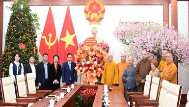 Ban Trị sự GHPGVN TP.Hải Phòng chúc Tết lãnh đạo UBND thành phố