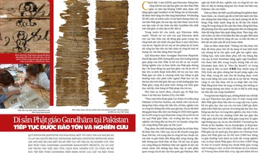 Di sản Phật giáo Gandhāra tại Pakistan tiếp tục được bảo tồn và nghiên cứu