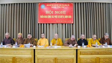 Hội nghị diễn ra vào sáng nay, 23-3, tại trụ sở Ban Trị sự GHPGVN tỉnh Hưng Yên