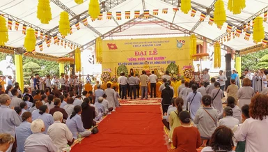 Lễ cầu siêu anh linh anh hùng liệt sĩ và đồng bào tử nạn tại chùa Khánh Lâm