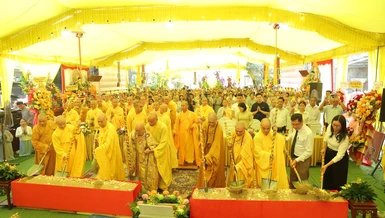 Chính thức khởi công xây dựng ngôi đại hùng bảo điện chùa Phổ Quang