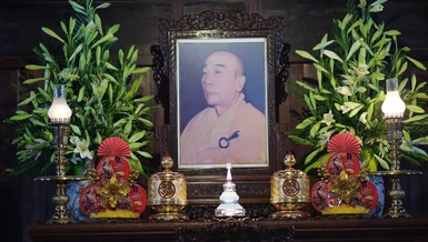 Di ảnh Trưởng lão Hòa thượng Thích Chánh Trực tại chùa Phật Học Quảng Trị