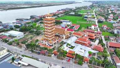 Chùa Linh Ứng - nơi diễn ra khóa tu Ngày an lạc với sự tham dự của hơn 3.000 Phật tử Đạo tràng Pháp hoa miền Bắc