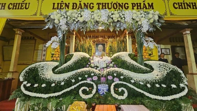 Giác linh đường Ni trưởng Thích Đàm Chính được tôn trí tại chùa Tiêu Sơn (P.Tam Sơn, Bắc Ninh)