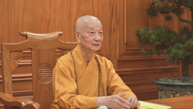 Đức Pháp chủ GHPGVN - Đại lão Hòa thượng Thích Trí Quảng