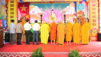 Trang nghiêm Đại lễ Phật đản Phật lịch 2570 do GHPGVN tỉnh Cà Mau tổ chức