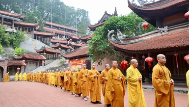 Học viện Phật giáo VN tại Hà Nội, chùa Từ Quang (Quảng Ngãi) và 6 trường hạ ở Thanh Hóa tác pháp an cư 
