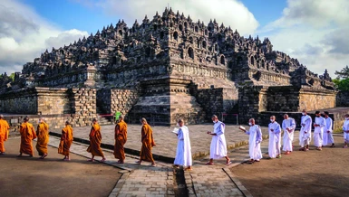 Khu bảo tháp Phật giáo Borobudur, biểu tượng của đất nước Indonesia